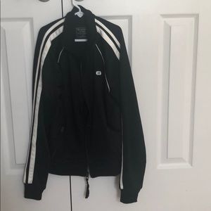 Black and white Abercrombie & Fitch Track Jacket